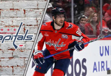 Pierre-Luc Dubois in a Washington Capitals jersey