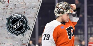 The Carter Hart Redemption Tour: 3 Teams Battling to Sign the Controversial Goalie A focused Carter Hart in his Philadelphia Flyers goalie gear thinking about possible free agent destinations