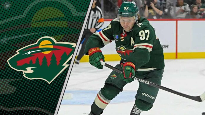 Kirill Kaprizov skates in his Minnesota Wild jersey, ready for a huge 2025-26 season according to our latest point projections.