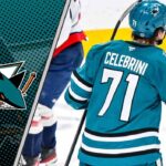 Macklin Celebrini on the San Jose Sharks power play, poised to score goals and assists for an 82-point season in 2025-2026