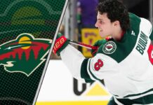 Minnesota Wild top 5 prospect Zeev Buium shooting the puck