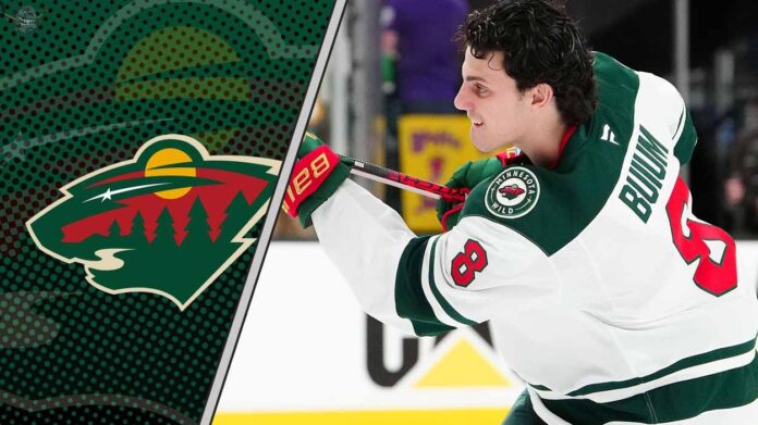 minnesota-wild-top-5-prospects Minnesota Wild top 5 prospect Zeev Buium shooting the puck