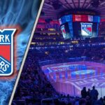 The New York Rangers’ Audacious Plan to Land a Superstar Next Summer The New York Rangers logo at center ice of Madison Square Garden, symbolizing the team's future plans for the 2026 NHL free agency.