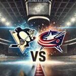 Penguins vs. Blue Jackets Preseason: How to Watch, TV Schedule, Game Preview, and Prediction Image of the Pittsburgh Penguins and Columbus Blue Jackets logos colliding with a "Vs." between them, set inside the Blue Jackets’ arena under intense spotlights.