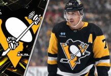 Pittsburgh Penguins center Evgeni Malkin looks on with concern during an NHL game as NHL trade rumors swirl.