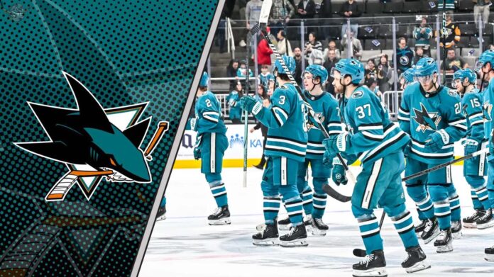 san-jose-sharks-season-preview-2025-26 San Jose Sharks team celebrating win