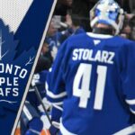 Is Anthony Stolarz a $6M+ Goalie? Analyzing His Next Toronto Maple Leafs Contract Toronto Maple Leafs goalie Anthony Stolarz celebrating a Leafs win as he thinks about his next contract