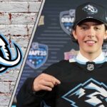 An image of top 5 Utah Mammoth prospect featuring Caleb Desnoyers