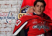 Image of the top 5 Washington Capitals prospect Ryan Leonard ready to make his mark on the NHL.