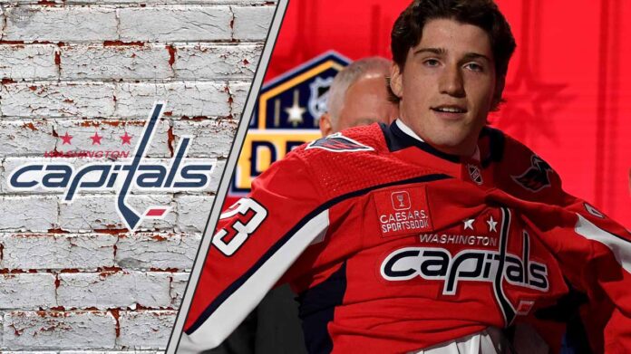 washington-capitals-top-5-prospects-2025-26 Image of the top 5 Washington Capitals prospect Ryan Leonard ready to make his mark on the NHL.