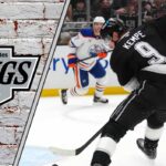 Adrian Kempe’s Future with the Los Angeles Kings: A High-Stakes Game Adrian Kempe skating in his Los Angeles Kings jersey during an NHL game.