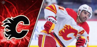 The Rumor Mill is Spinning: Is a Nazem Kadri Trade Really on the Horizon for the Calgary Flames? Calgary Flames center Nazem Kadri skates during an NHL game, as trade rumors swirl about his future with the team.