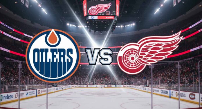 oilers-red-wings-game-preview-2025 Edmonton Oilers vs Detroit Red Wings NHL game at Little Caesars Arena