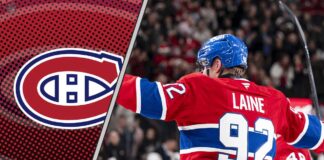 Patrik Laine celebrates a goal as NHL trade rumors swirl around his name