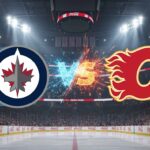 Winnipeg Jets vs. Calgary Flames: How to Watch, Game Preview, and Prediction The Winnipeg Jets and Calgary Flames logos on a split-screen with a hockey puck in the middle.