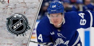 The Kampf-ather: Why 4 Teams Are Scrambling to Sign the Ex-Maple Leafs Center David Kampf in his Toronto Maple Leafs jersey, looking on intently as he skates, representing his free agency.