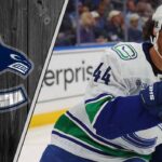 Report: Vancouver Canucks Haven’t Started Contract Talks with Kiefer Sherwood Vancouver Canucks forward Kiefer Sherwood celebrating a goal during an NHL game, subject of trade deadline rumors.
