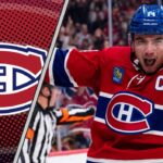 Nick Suzuki Montreal Canadiens 400th point celebration vs Utah Mammoth