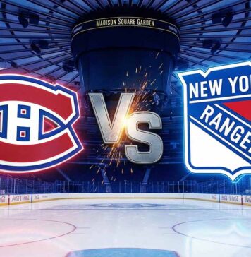 Canadiens vs. Rangers TV Channel, Live Stream & Odds (Dec. 13, 2025) – Will Montreal Upset NYR? Montreal Canadiens vs New York Rangers game preview graphic featuring team logos colliding at Madison Square Garden for Saturday December 13 2025 NHL matchup