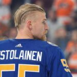 Philadelphia Flyers defenseman Rasmus Ristolainen (55) in a game against the Buffalo Sabres, who are reportedly interested in re-acquiring him ahead of the NHL trade deadline.