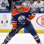 Why the Edmonton Oilers Desperately Need Toronto Maple Leafs’ Nicolas Roy Edmonton Oilers trade target Nicolas Roy, currently with the Toronto Maple Leafs, shown in an Oilers uniform during a game.