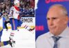 Latest NHL News: Oilers Granted Permission to Interview Craig Berube & NHL Scores A split image featuring action from the Sabres vs Canadiens 2026 NHL playoff series on the left, and a portrait of Craig Berube, a candidate for the Edmonton Oilers head coaching job, on the right.