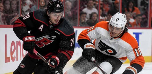 Philadelphia Flyers vs Carolina Hurricanes 2026 NHL Stanley Cup Playoffs Game 1 matchup