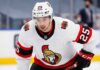 Jordan Kyrou in Ottawa Senators away uniform and helmet - NHL trade rumors analysis