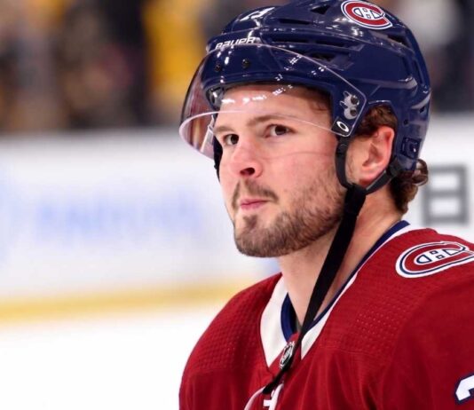 Mason McTavish Trade Rumors: Montreal Canadiens & Anaheim Ducks Close-up of Mason McTavish, Anaheim Ducks center, linked to Montreal Canadiens trade rumors.