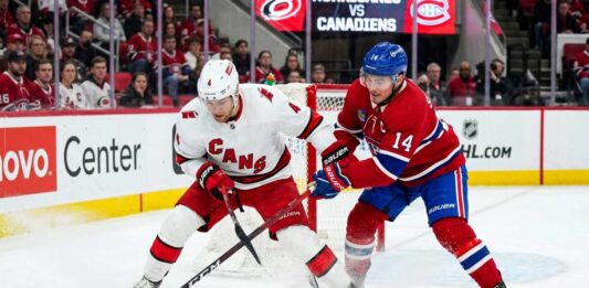 How to Watch Montreal Canadiens vs. Carolina Hurricanes Game 5 TV/Stream Carolina Hurricanes vs. Montreal Canadiens Game 5 (May 29, 2026): Key Playoff Moments - Nick Suzuki and Taylor Hall Battling for the Puck