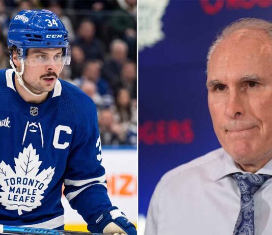 Latest NHL News and NHL Scores: Maple Leafs Fire Craig Berube Split image showing Toronto Maple Leafs captain Auston Matthews on the left and former head coach Craig Berube, who was recently fired, on the right, illustrating the major fallout in the latest NHL news.