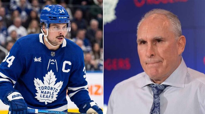 Split image showing Toronto Maple Leafs captain Auston Matthews on the left and former head coach Craig Berube, who was recently fired, on the right, illustrating the major fallout in the latest NHL news.