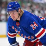 New York Rangers Trade Rumors: Dallas Stars Roope Hintz Roope Hintz in a New York Rangers home uniform as analyzed in Dallas Stars trade rumors.