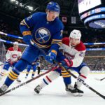 Montreal Canadiens vs Buffalo Sabres NHL Playoff Game Action