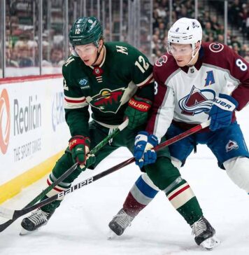 How to Watch Minnesota Wild vs Colorado Avalanche Game 5 Tonight Minnesota Wild's Matt Boldy and Colorado Avalanche's Cale Makar battle for the puck in a crucial NHL playoff game.