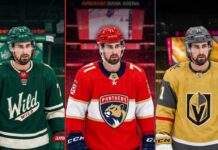 Dylan Larkin Trade Rumors: Minnesota Wild Fit & 3-Team List Dylan Larkin 3-team trade list featuring Minnesota Wild, Florida Panthers, and Vegas Golden Knights jerseys.