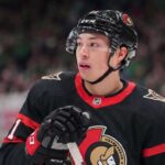 Ottawa Senators Targeting Jason Robertson After Brady Tkachuk Trade CONCEPTUAL PHOTO: Jason Robertson of the Dallas Stars wearing an Ottawa Senators home uniform and helmet. This conceptual image illustrates the Senators' aggressive push to acquire Robertson following the Brady Tkachuk blockbuster trade to Florida.