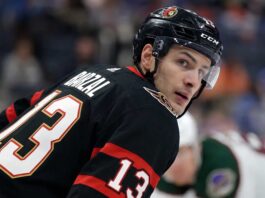 Mathew Barzal Trade Rumors: Ottawa Senators & New York Islanders MATHEW BARZAL JERSEY SWAP CONCEPT PHOTO IN OTTAWA SENATORS UNIFORM WITH NUMBER 13.