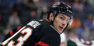 Mathew Barzal Trade Rumors: Ottawa Senators & New York Islanders MATHEW BARZAL JERSEY SWAP CONCEPT PHOTO IN OTTAWA SENATORS UNIFORM WITH NUMBER 13.