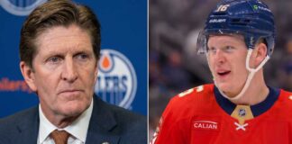 Latest NHL News: Brady Tkachuk Trade Fallout & Oilers Updates Split image of newly hired Edmonton Oilers head coach Mike Babcock and newly acquired Florida Panthers forward Brady Tkachuk highlighting today's latest NHL news and offseason changes.