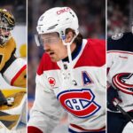 NHL News Today: Panthers Add Goalie Help, Werenski Rumors Heat Up, RFA Market Gets Wild Akira Schmid, Brendan Gallagher and Zach Werenski featured in a three-way NHL News split image as trade rumors and free agency buzz heat up.