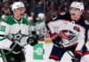 Thomas Harley and Zach Werenski split image for Dallas Stars and Columbus Blue Jackets trade rumors involving a potential NHL blockbuster