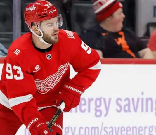 Will the Detroit Red Wings Trade Alex DeBrincat or Re-Sign Their Top Goal Scorer? Alex DeBrincat skating for the Detroit Red Wings as contract extension and NHL trade rumors surround his future in Detroit