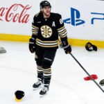 David Pastrnak Point Projections 2026-27: Can He Reach 108 Points? David Pastrnak in a Boston Bruins jersey during a hat trick celebration, featured in our 2026-27 fantasy hockey point projection.