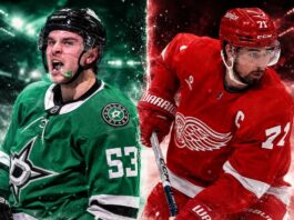 Dylan Larkin Open to Dallas Stars Trade, but Steve Yzerman Wants Wyatt Johnston Wyatt Johnston of the Dallas Stars and Dylan Larkin of the Detroit Red Wings featured in a split image amid NHL trade rumors.