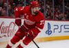 Will Dylan Larkin Stay With the Detroit Red Wings After Steve Yzerman’s Exit? Detroit Red Wings captain Dylan Larkin skating along the boards as trade speculation continues following Steve Yzerman’s departure.