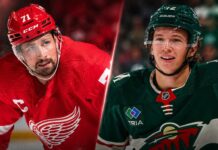 Dylan Larkin Trade Rumor: Detroit Red Wings Want Matt Boldy From Minnesota Wild Dylan Larkin and Matt Boldy split image for Detroit Red Wings and Minnesota Wild trade rumor analysis