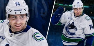 Vancouver Canucks Jake DeBrusk Trade Rumors Grow Amid Payroll Cut Jake DeBrusk in a Vancouver Canucks uniform featured in a split-image graphic amid NHL trade rumors and reported payroll cuts.