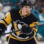 Jason Robertson Trade Rumors: Could the Dallas Stars Send Him to the Pittsburgh Penguins? Jason Robertson wearing a Pittsburgh Penguins home jersey amid trade rumors involving the Dallas Stars