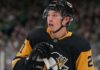 Jason Robertson Trade Rumors: Could the Dallas Stars and Pittsburgh Penguins Pull Off a Blockbuster? Jason Robertson wearing a Pittsburgh Penguins home jersey in NHL trade rumors linking the Dallas Stars star to Pittsburgh after Nick Robertson trade